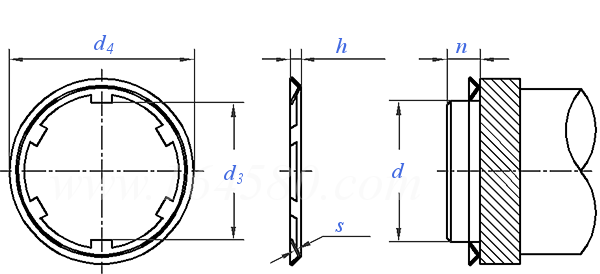 YJT  7038 (N1465/NZA) 轴用止推挡圈 (N1465/NZA)