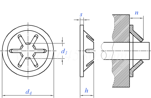 YJT  7036 (KS) 重型轴用挡圈