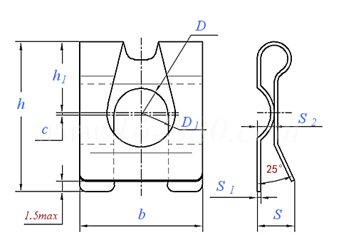 QC /T 889 - 2011 A型轴用挡圈
