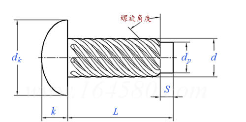 ASME B 18.6.3 (T51) - 2013 半圆头U型金属驱动（强攻）螺钉 [Table 51]