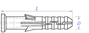 YJT  1045 塑料膨脹 小黃魚