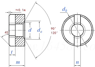 DIN  546 - 1986 开槽圆螺母