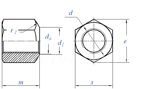 DIN  6330 - 2003 1.5D厚六角螺母