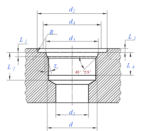 SAE J 1926-1 - 2016 一般用途和流體傳動管接頭.帶ASME B1.1螺紋和O形圈密封的油口和螺紋端頭.第1部分:锪孔溝槽中裝有O形密封圈的油口