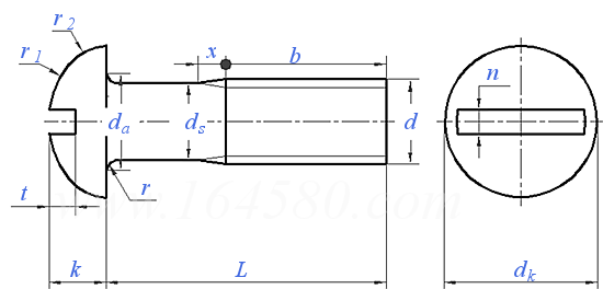 JIS B 1101 (AAT6) - 1996 开槽圆头螺钉 附表6 [Annex Attached Table 6]