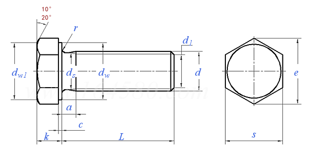 EN  2938 - 1995 航空航天 -  六角頭螺釘 全螺紋 耐熱鋼FE-PA92HT(A286)，鍍銀 - 等級(jí)：900MPa(環(huán)境溫度)/650℃