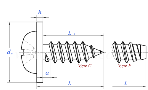 DIN  6901 - 1990 自攻釘與墊圈組合件