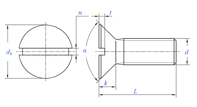 JIS B 1116 (T4) - 2009 精密机械用开槽沉头螺钉