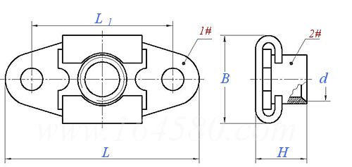 HB 1- 808 - 1976 雙耳遊動托闆自鎖螺母