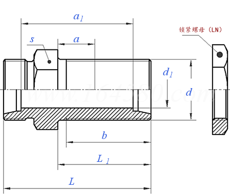 ISO  8434-1 (BHS) - 2018 卡套式过板直通管接头体