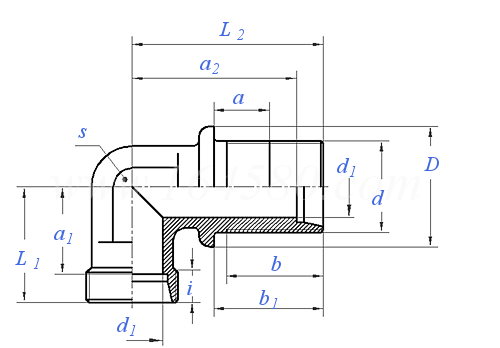 ISO  8434-1 (BHE) - 2018 卡套式過闆彎通管接頭體（彎頭）