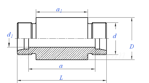 ISO  8434-1 (WDBHS) - 2018 卡套式焊接過闆焊接直通管接頭體