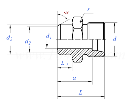 ISO  8434-1 (WDS) - 2018 卡套式焊接直通管接頭體