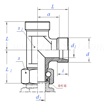 ISO  8434-1 (SWORT) - 2018 卡套式錐密封組合三通（T）主管接頭