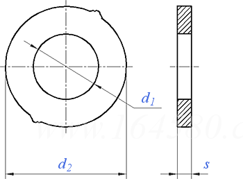 IS  6649 (A) - 1985 栓接结构用平垫圈 淬火并回火 - A型 圆形平垫
