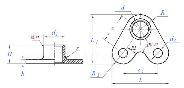 GB  931 - 1988 角形托闆自鎖螺母