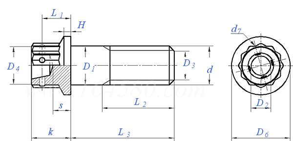 EN  2874 - 1996 航空航天 - 大双六角头螺栓，紧公差普通杆，中等长度螺纹，耐热镍基钢，钝化 - 等级：1550MPa（室温）/315℃