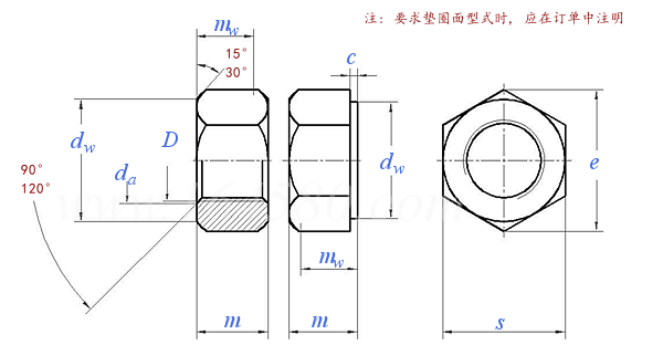 JG /T 5057.22 - 1995 建筑機械與設備 高強度2型六角螺母