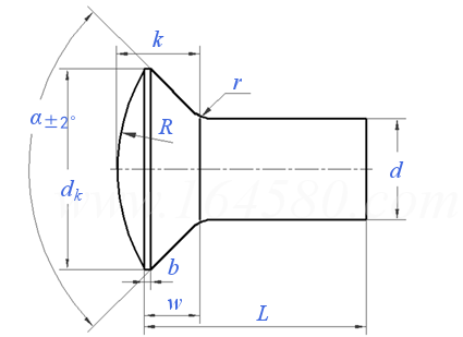 GB  870 - 1986 半沉頭鉚釘