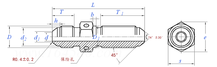 HB 4 - 5 - 2002 擴口式A型直通管接頭