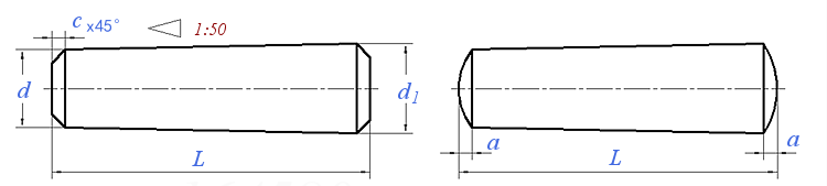 GOST  3129 - 1970 圆锥销