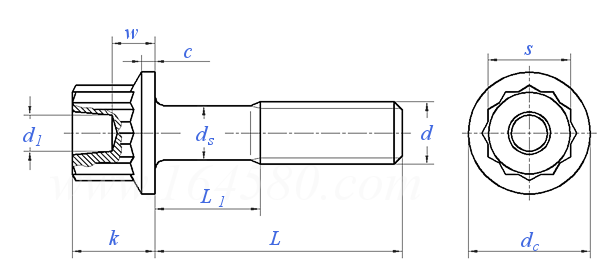 SAE AS 9556 (C) - 2007 十二角法兰面螺钉 耐腐蚀耐热钢 UNJF-3A