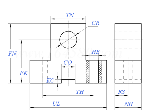 GB /T 39949.1 (AT4) - 2021 液壓傳動 16MPa(160bar)中型和25MPa(250 bar)單杆缸附件 - 耳軸支架