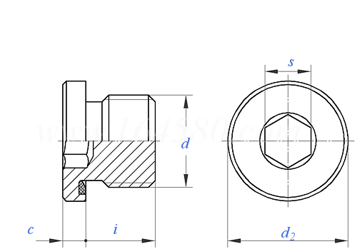 YJT  15008 VSTI M/R-ED (4MN WD/4BN WD) 内六角圆柱头喉塞