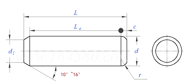 ASME/ANSI B 18.8.100M (B18.8.5M) - 2000 (R2005) 米制 淬硬切削圓柱銷