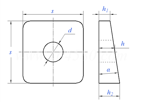YJT  6019 日制斜方垫圈