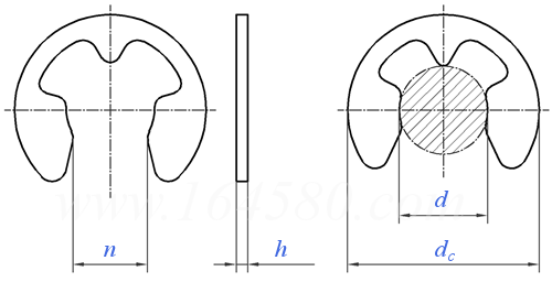 DIN  6799 (D1500/RA/DE) - 2011 开口挡圈