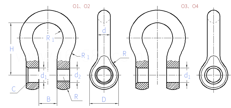 GB  559 (O) - 1987 圓形卸扣