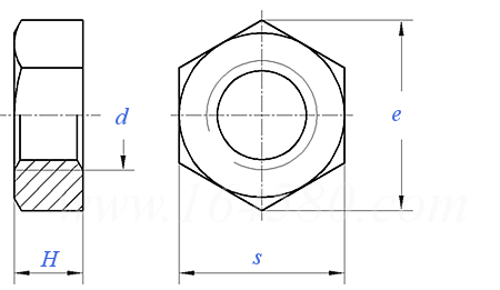 GB  559 (Nuts) - 1987 六角螺母
