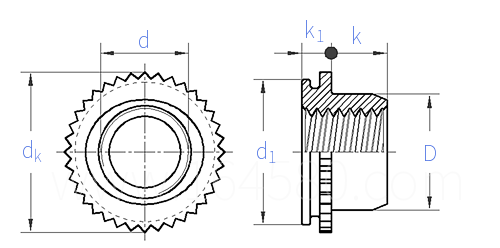 Self-Clinching  UL FE FEO 微型自锁压铆螺母
