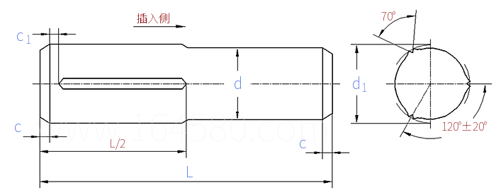 ISO  13672 (CH) - 2025 槽銷(xiāo) 半長(zhǎng)平行溝槽 末端倒角