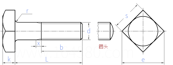 CNS  3136 - 1981 一般用方头螺栓