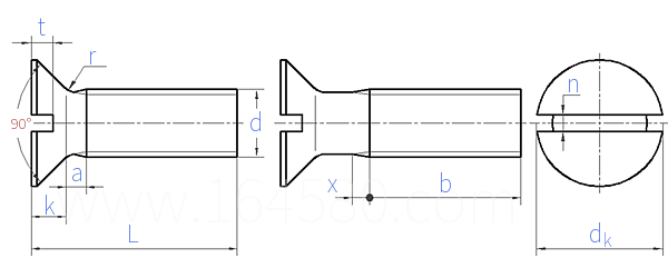 CNS  4411 - 1981 开槽沉头螺钉