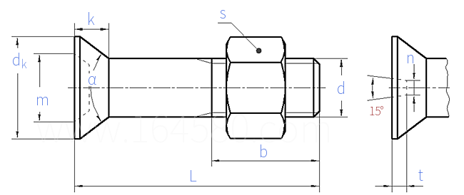 CNS  4420 - 1981 开槽沉头螺栓