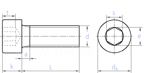 CNS  4555 - 1981 内六角圓柱頭螺釘(M1.4～M2.5)