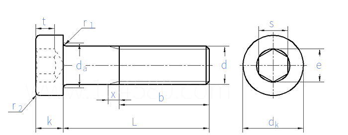 CNS  4556 - 1981 内六角矮圓柱頭螺釘