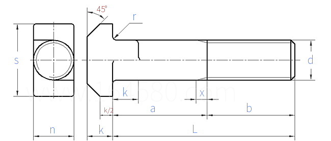 CNS  4568 - 1981 T型雙趾螺栓