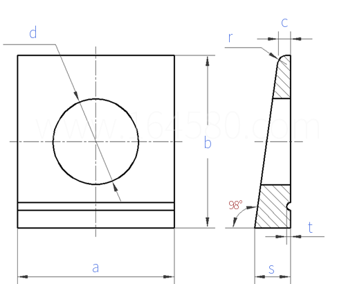 IS  5374 - 1975 工字梁锥形垫圈（ISBM）