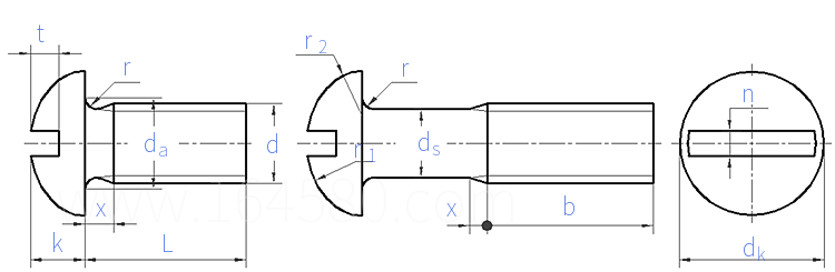 CNS  9671 - 1988 开槽圆头螺钉