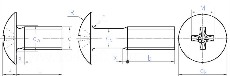 CNS  9675 - 1988 十字槽蕈形頭小螺釘