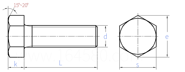 HB  8334 - 2015 六角头螺钉 GH4169镀银螺纹公差带4g6gMJ螺纹
