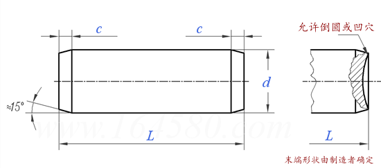 GB /T 119.1 - 2000 不淬硬钢和奥氏体不锈钢圆柱销