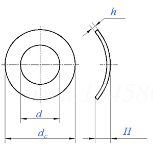 DIN  137 (A) - 1987 鞍形弹性垫圈