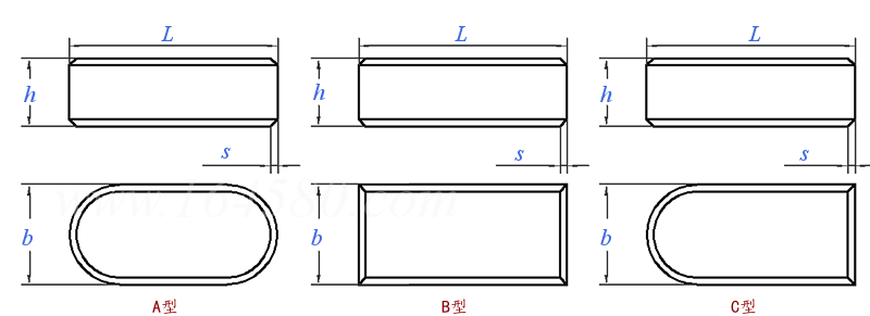 GB /T 1567 - 2003 薄型平键