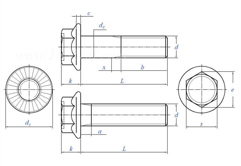 QC /T 340 - 2017 汽车用六角法兰承面带齿螺栓
