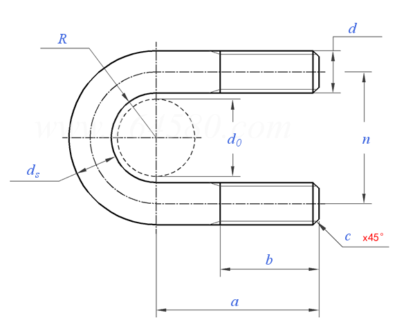JB /ZQ 4321 - 2006 U形螺栓
